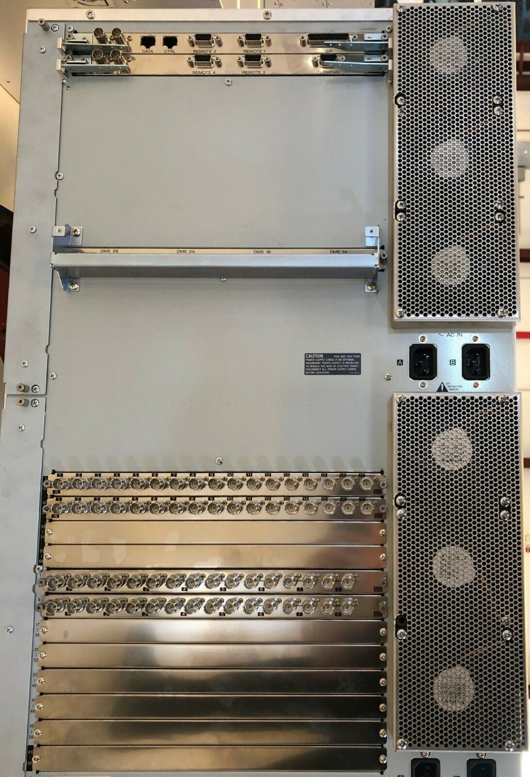 Sony CCP-8000 AUX Panel de memoria para conmutador MVS-8000 leer anuncio 