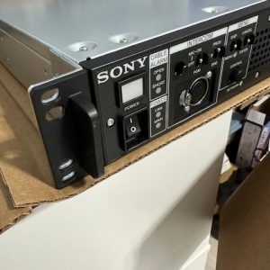 A Sony HSCU-300 Camera Control Unit for HSC-300 Cameras, authorized dealer, sitting on top of a box.